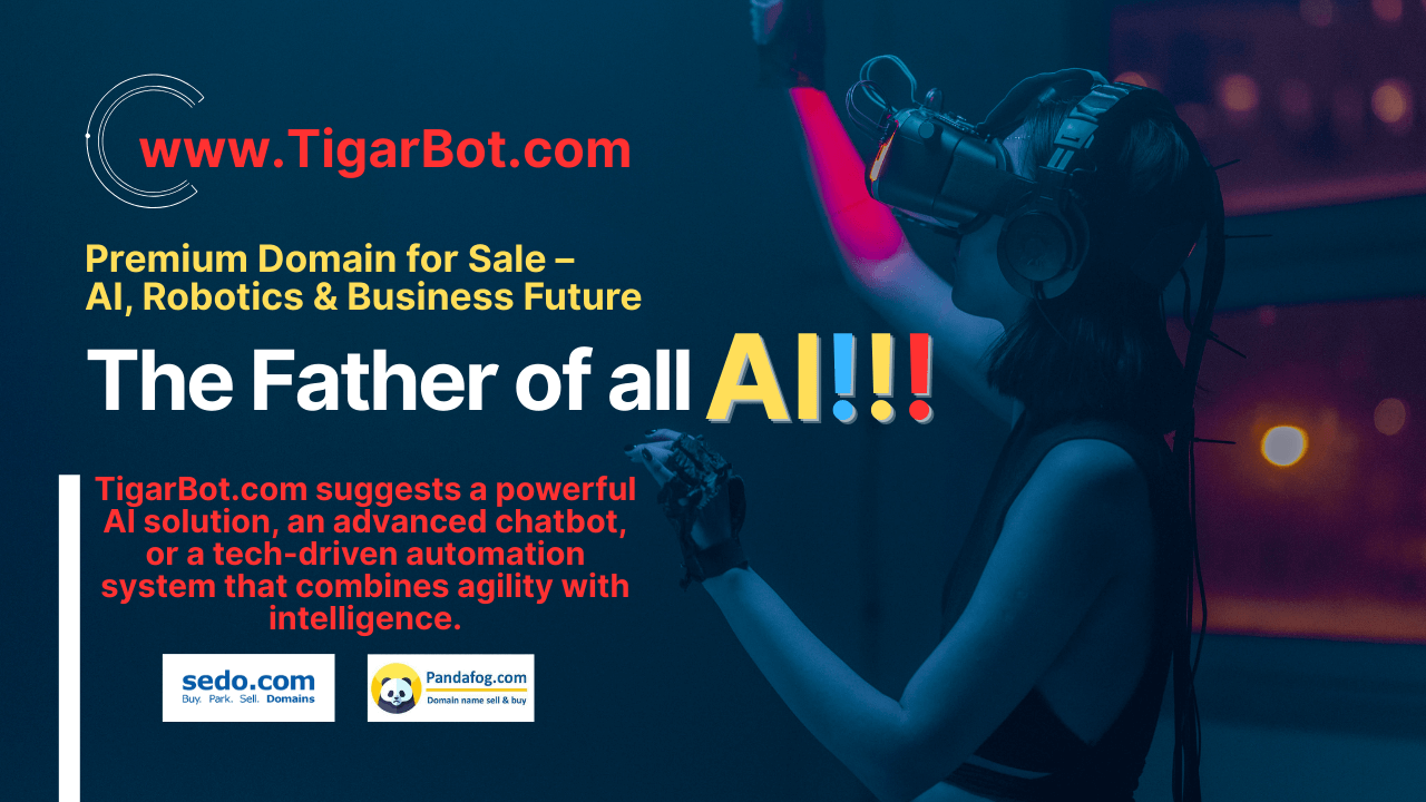 TigarBot.com Domain for Sale – AI, Robotics & Business Future